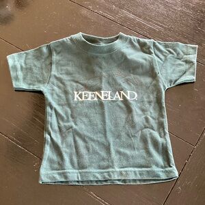 Kids Keeneland horse racing Green Short sleeve T-Shirt size 12 months - NWT